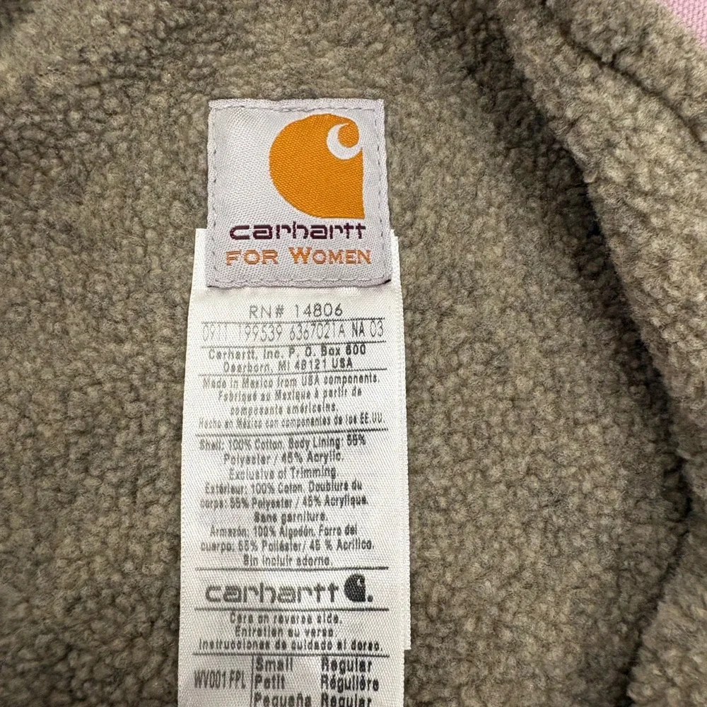 Carhartt Light Pink Vest with Gray Lining - Picture 3 of 4